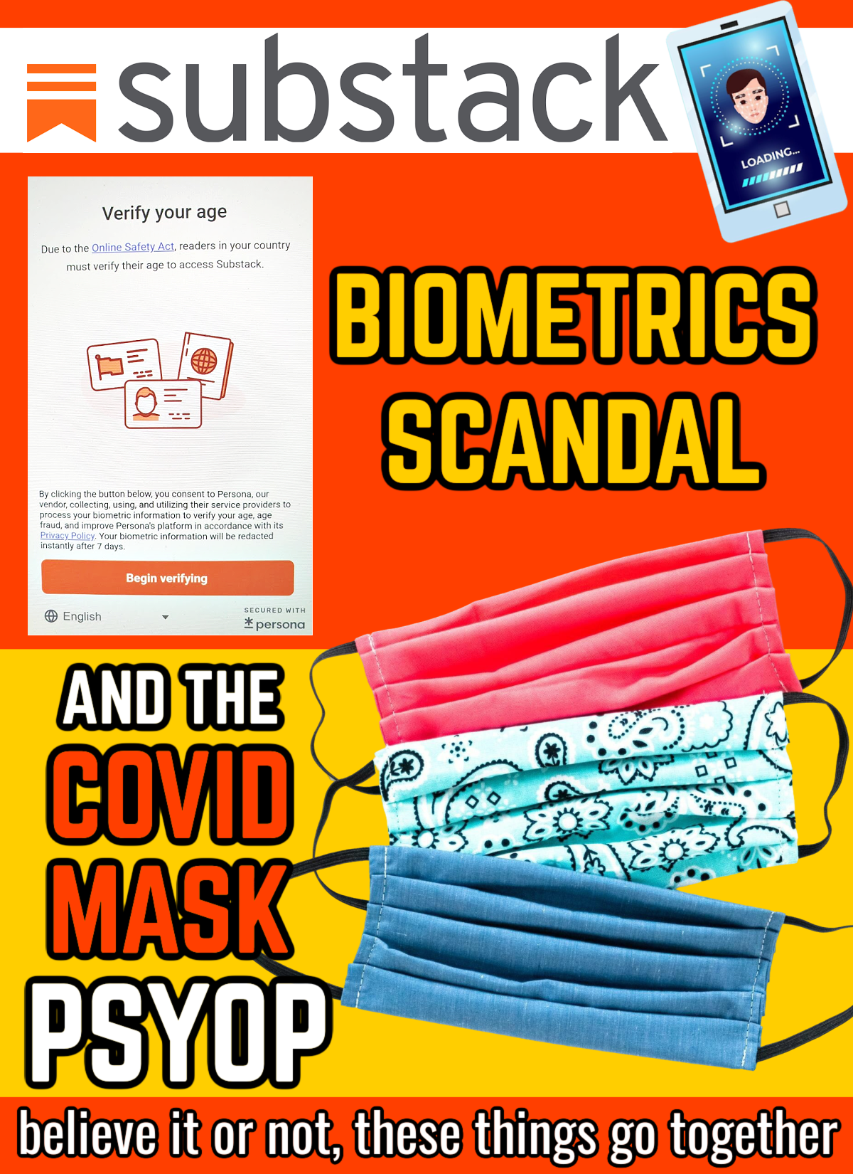 The Substack Biometrics SCANDAL & The COVID MASK PSYOP (eBook by Agent131711)