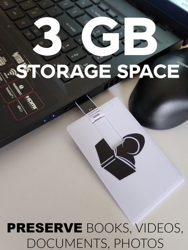 2 PACK! 3GB Thumb Drive  / Flash / Memory- Storage Space - CREDIT CARD THIN! (A-2-2)