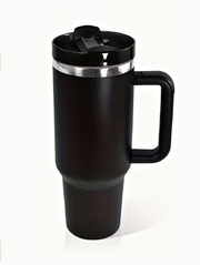 Huge 40oz STAINLESS STEEL Tumbler Mug - BLANK BLACK (A-2-2)