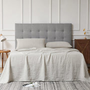 Queen Size Genuine French Linen Stone Washed Sheets NATURAL Set - 16 Inches Pocket