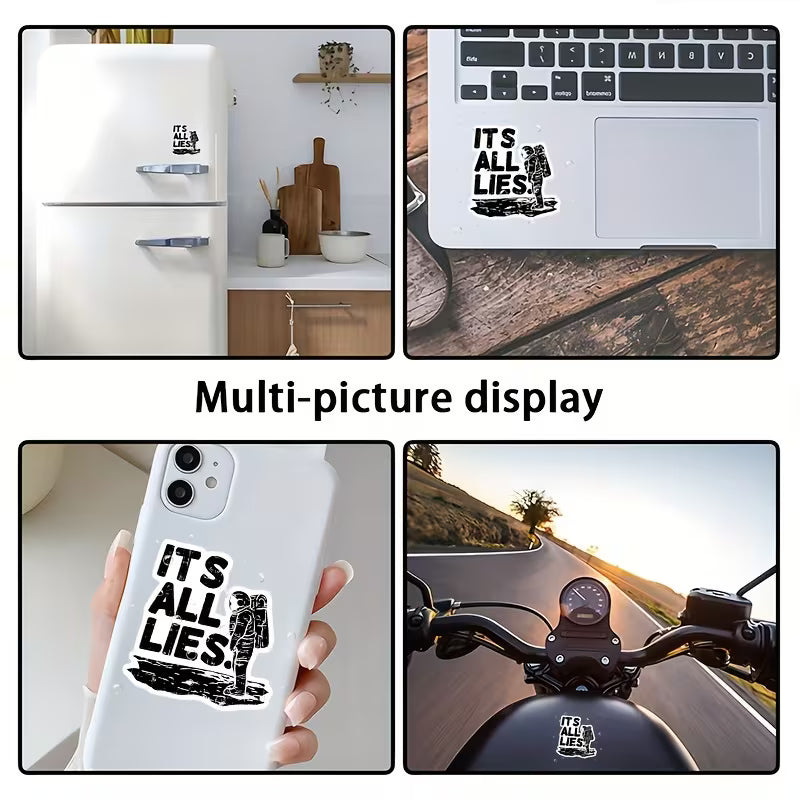 FUNDRAISER: It's All Lies Astronaut Sticker NASA
