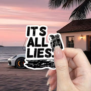 FUNDRAISER: It's All Lies Astronaut Sticker NASA