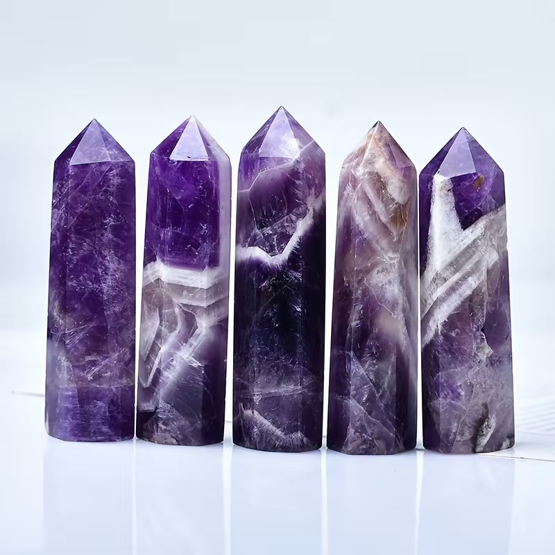 Amethyst Crystal Tower: Inner Calm, Clarity, Higher Consciousness 2.75"