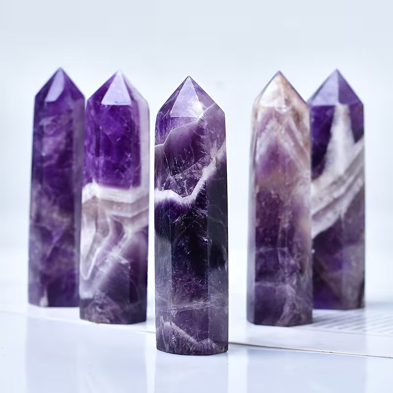 Amethyst Crystal Tower: Inner Calm, Clarity, Higher Consciousness 2.75"