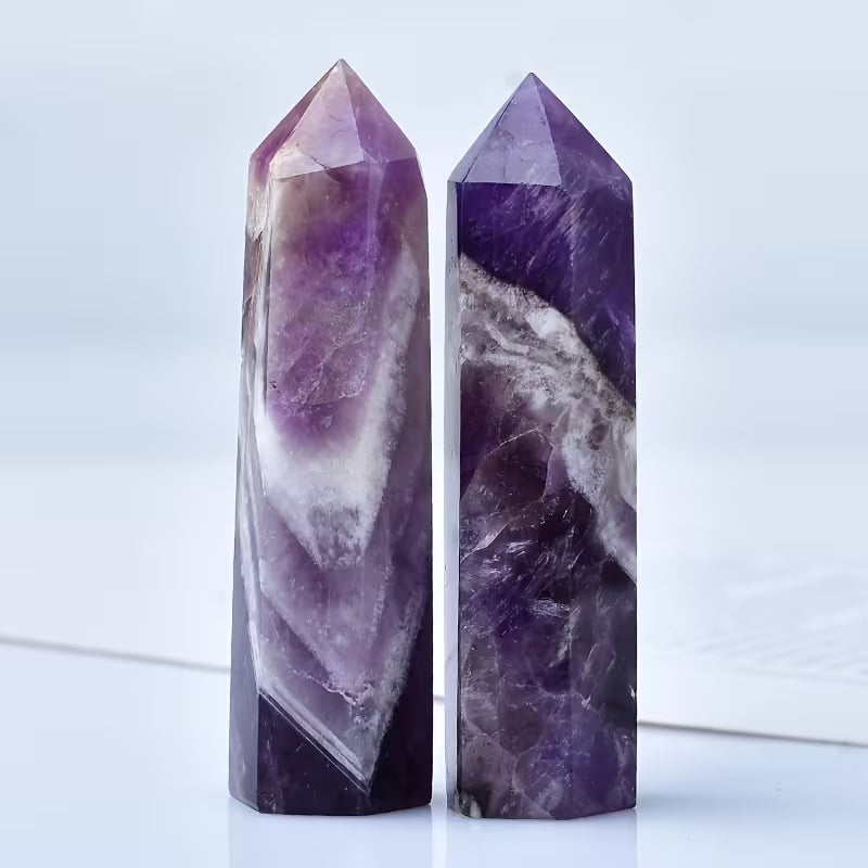 Amethyst Crystal Tower: Inner Calm, Clarity, Higher Consciousness 2.75"