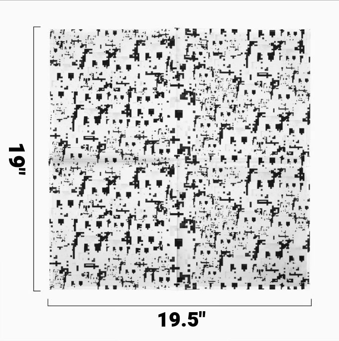 ANTI-BIOMETRICS SCAN / Stop Facial Recognition Camera Proof Bandanna Scarf Handkerchief