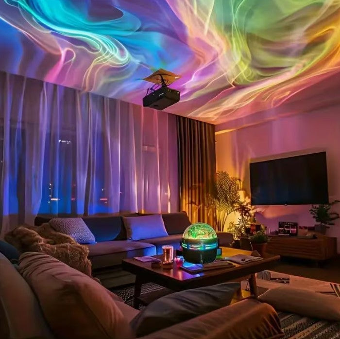 LED Aurora Night / Water Table Top Light Projector NIGHT RELAXATION Sleep Aid