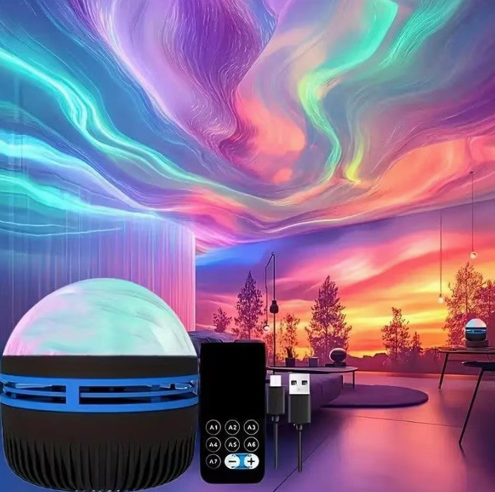 LED Aurora Night / Water Table Top Light Projector NIGHT RELAXATION Sleep Aid