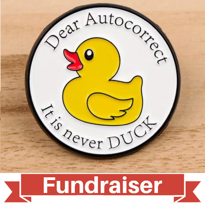 FUNDRAISER: Ducking Autocorrect Shirt Lapel Pin Jewelry