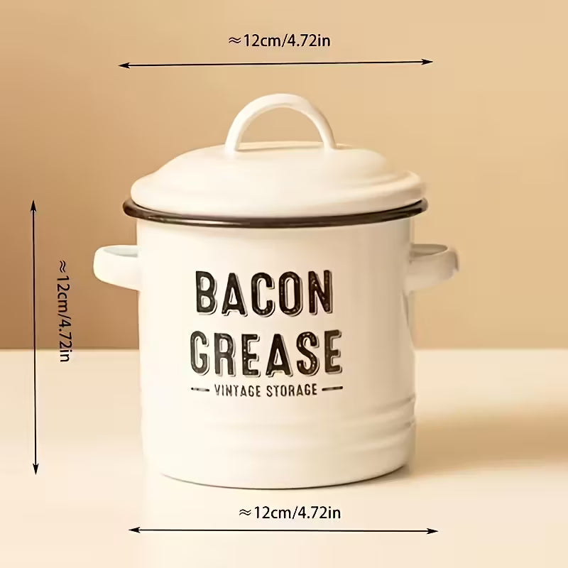 Reuse Your Bacon Grease! Tallow Pot RED