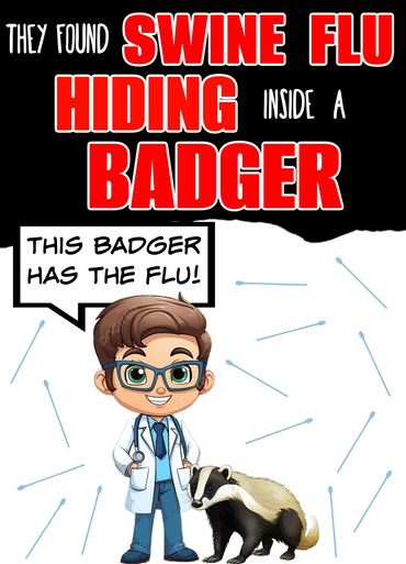 They Found SWINE FLU Hiding in a BADGER: Free Printable Virus Identification Card Included (eBook by Agent131711)