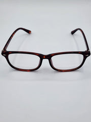 Unisex  Blue Light Reading Glasses - NO MAGNIFICATION - Tortoise Brown (A-2-2)