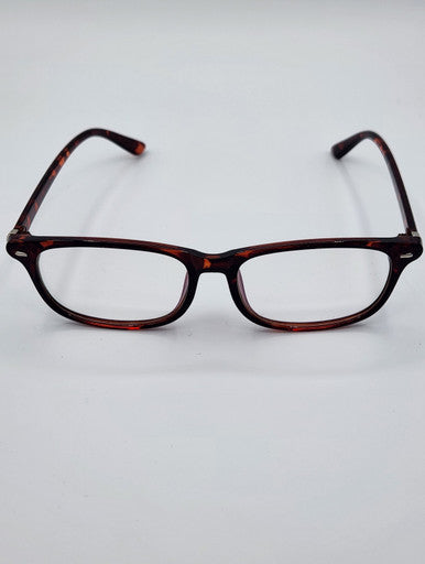 Unisex  Blue Light Reading Glasses - NO MAGNIFICATION - Tortoise Brown (A-2-2)