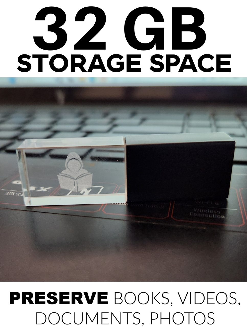 32GB Fancy Crystal USB Thumb Drive  / Flash / Memory- Storage Space(A-2-2)