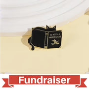 FUNDRAISER: Cat How to Kill a Mockingbird Shirt Lapel Pin Jewelry