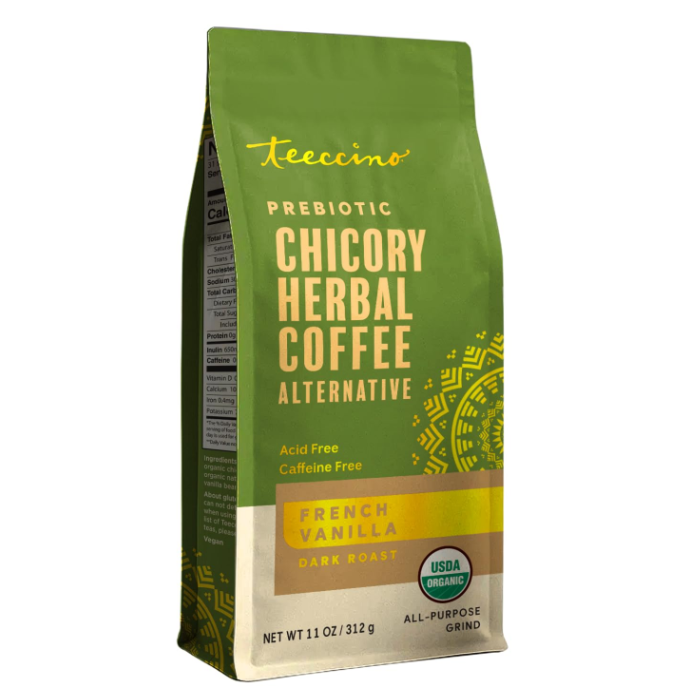 French Vanilla CHICORY 11oz BREWS LIKE COFFEE Caffeine-Free & Acid-Free