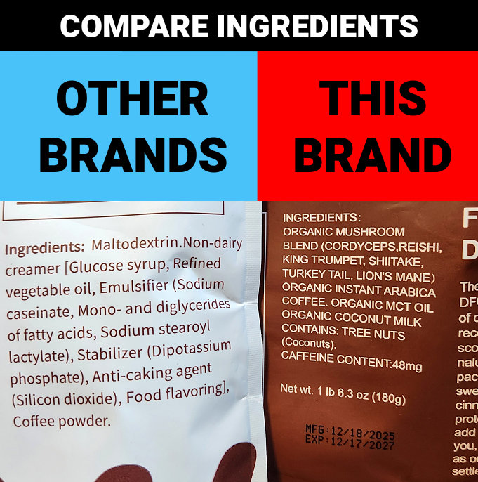 10 Mushrooms Coffee Alternative CLEAN INGREDIENTS No Chemicals 7oz