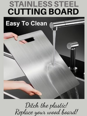 Stainless Steel Cutting Board - Double Sided 13x9" (a-2-2)