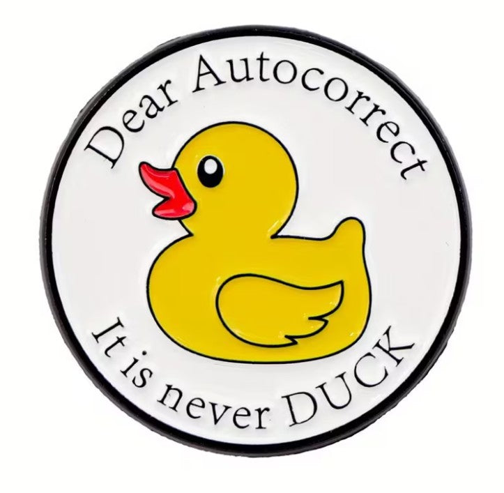FUNDRAISER: Ducking Autocorrect Shirt Lapel Pin Jewelry