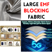 Large EMF Blocking Sheet / Protective Cloth - Stop Radiation / RFID Wifi EMI LF RF - 58" x 40"