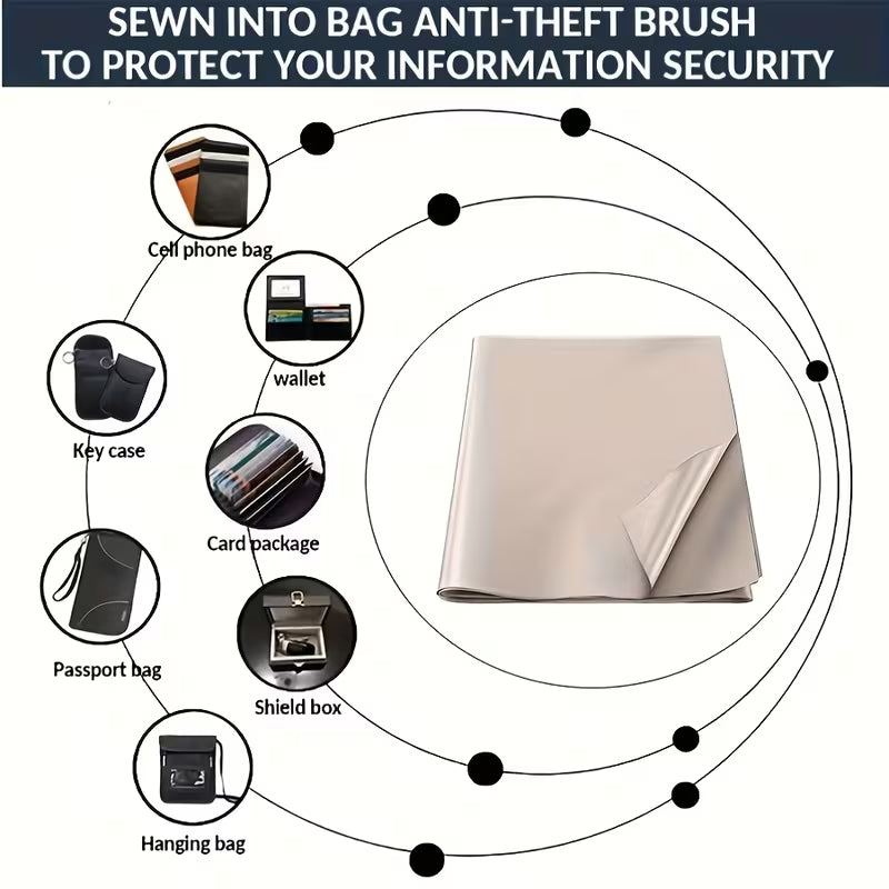 EMF Blocking Sheet / Protective Cloth - Radiation / RFID - Window Size Wifi EMI LF RF