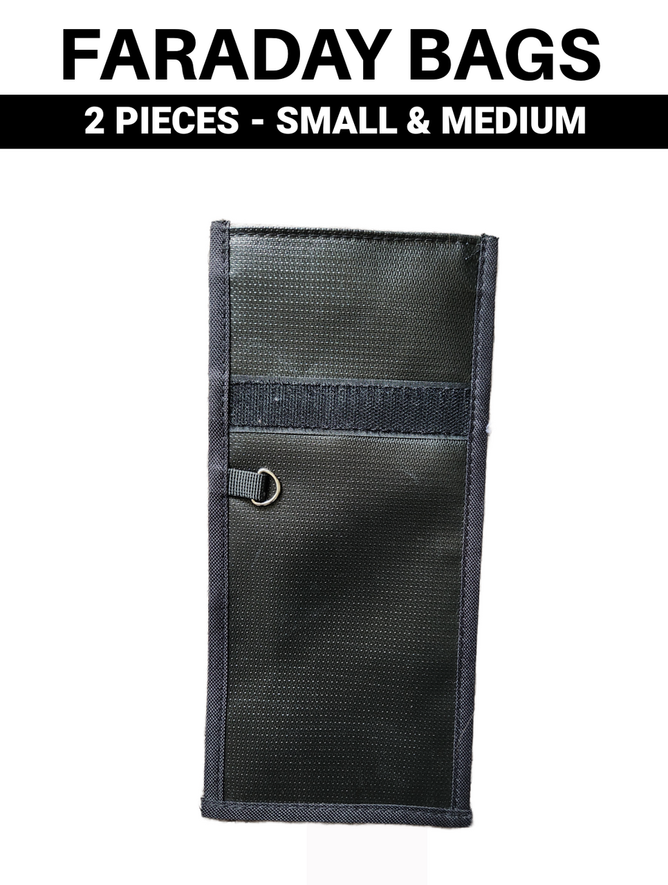 2pc FARADAY BAGS for Phones, Tablet, Smaller Electronics (A-2-1)