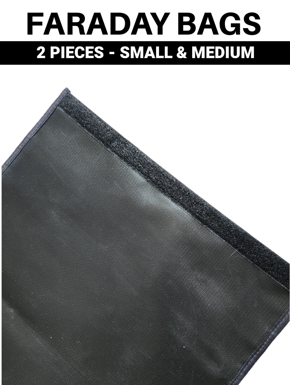 2pc FARADAY BAGS for Phones, Tablet, Smaller Electronics (A-2-1)