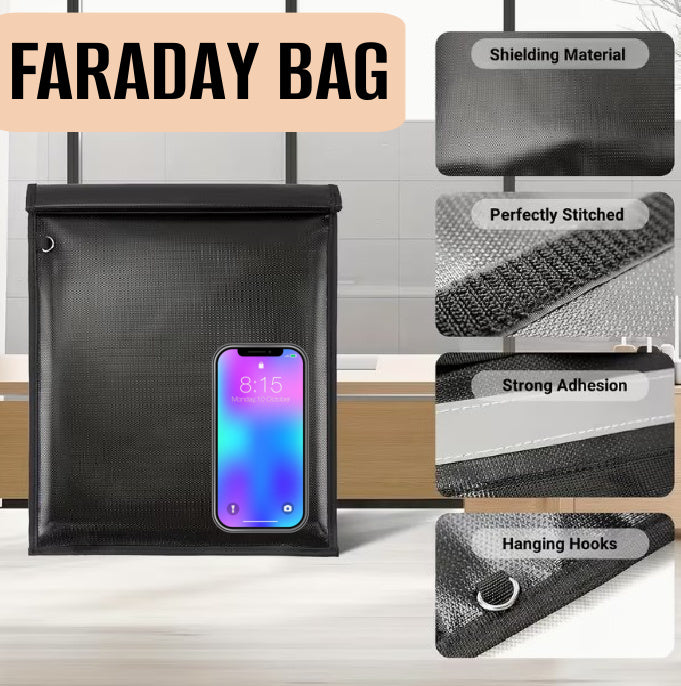 FARADAY RFID Signal Blocking Bag - 11" WATERPROOF