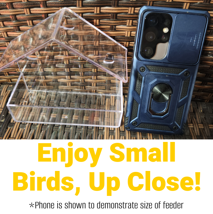 Window Bird Feeder - Easy Install Suction Cup Attach