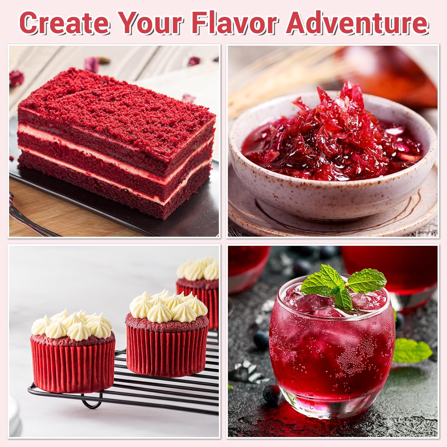 50pc Hibiscus Tea - Caffeine Free! Drink Hot or Iced - ONLY 1 INGREDIENT!