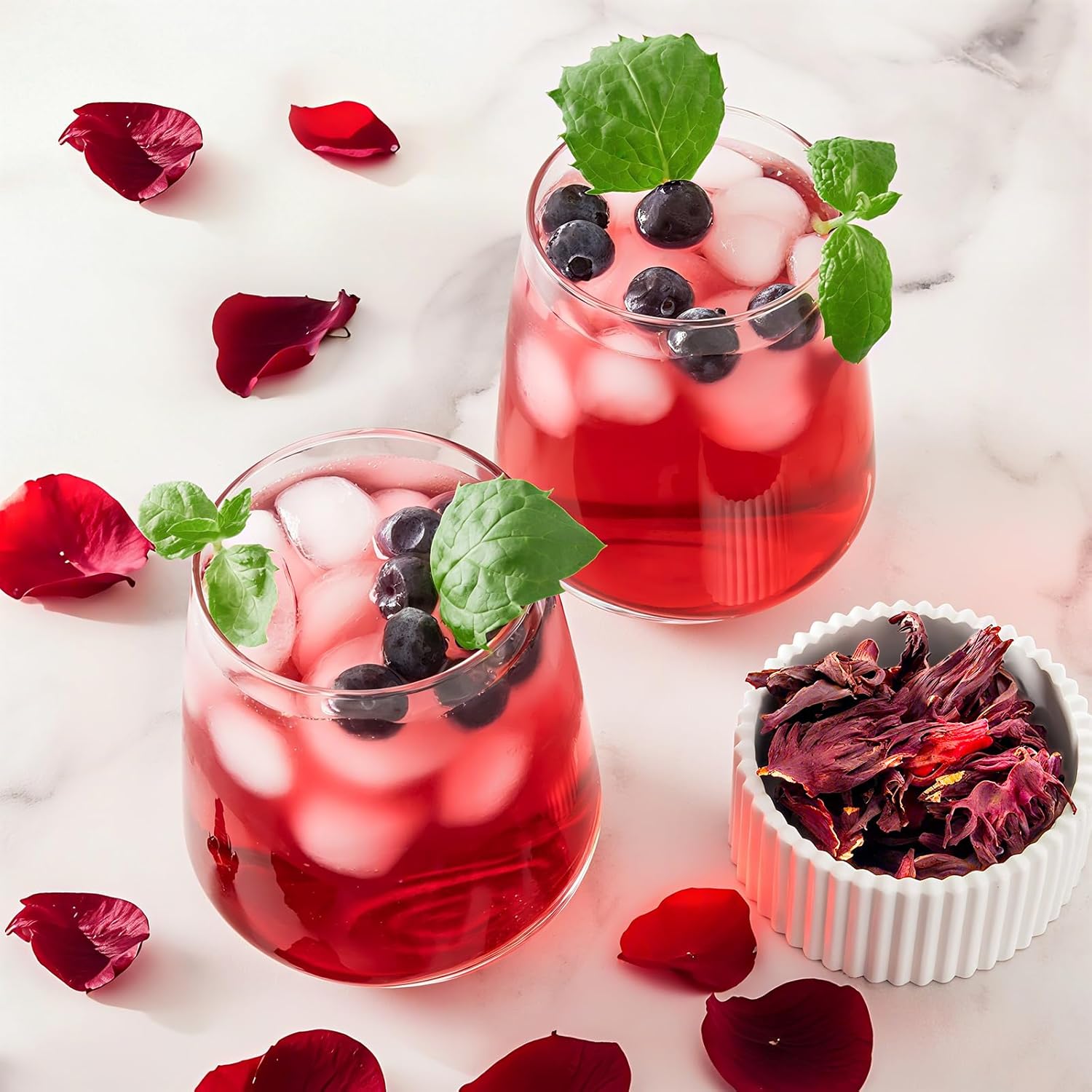 50pc Hibiscus Tea - Caffeine Free! Drink Hot or Iced - ONLY 1 INGREDIENT!