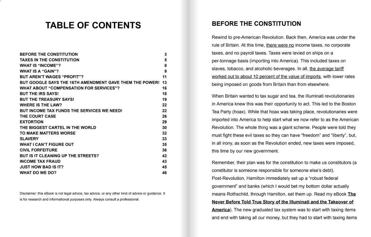 Is INCOME TAX ILLEGAL? The Answer May Seriously Surprise You (eBook by Agent131711)