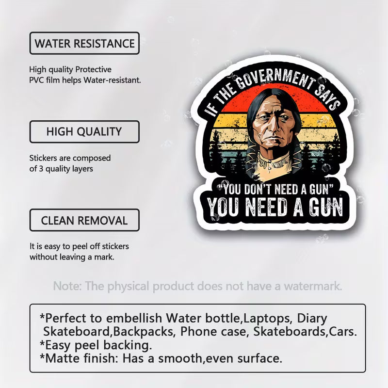 FUNDRAISER: When the Government Says - 2nd Amendment Sticker