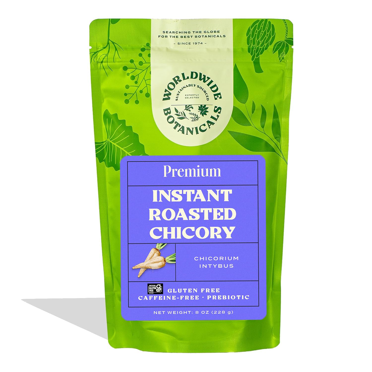 Instant Chicory Root COFFEE ALTERNATIVE - 114 Servings! 8oz – CLEAN & Caffeine-Free