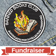 FUNDRAISER: Banned Books Club Patch 3" Iron-On