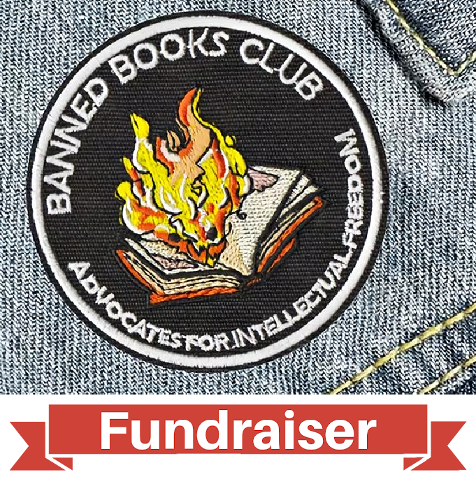 FUNDRAISER: Banned Books Club Patch 3" Iron-On