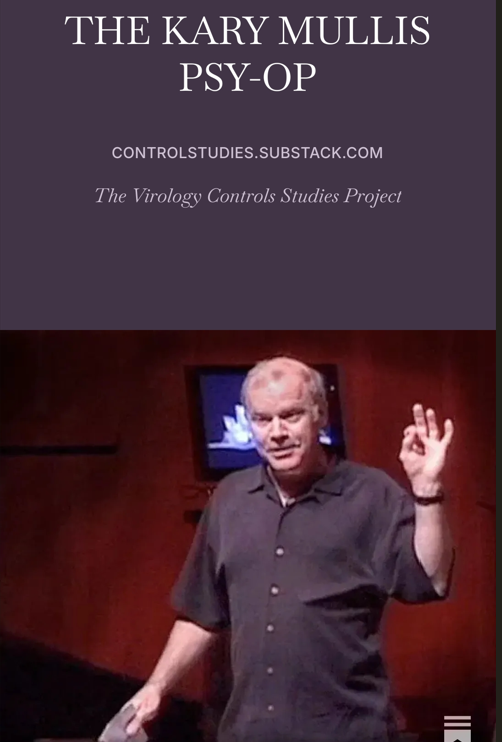 The Kary Mullis PSYOP: Unexpected Details Emerge (eBook Jamie Andrews)