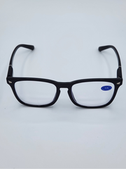 Women's Blue Light Reading Glasses - Solid Black (A-1-2)