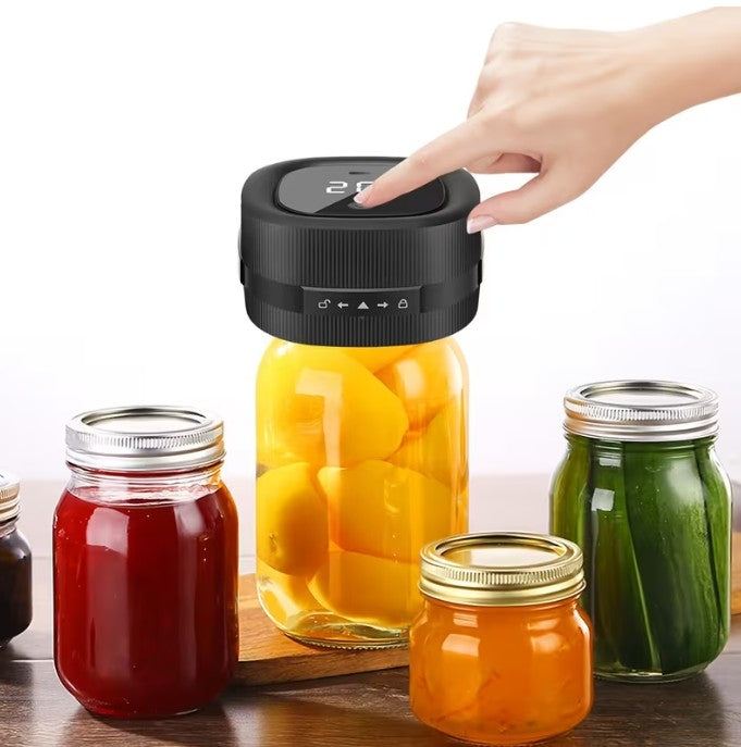 3-In-1 Electric Jar Vacuum Sealer Kit - For Mason Jars, Wine & More