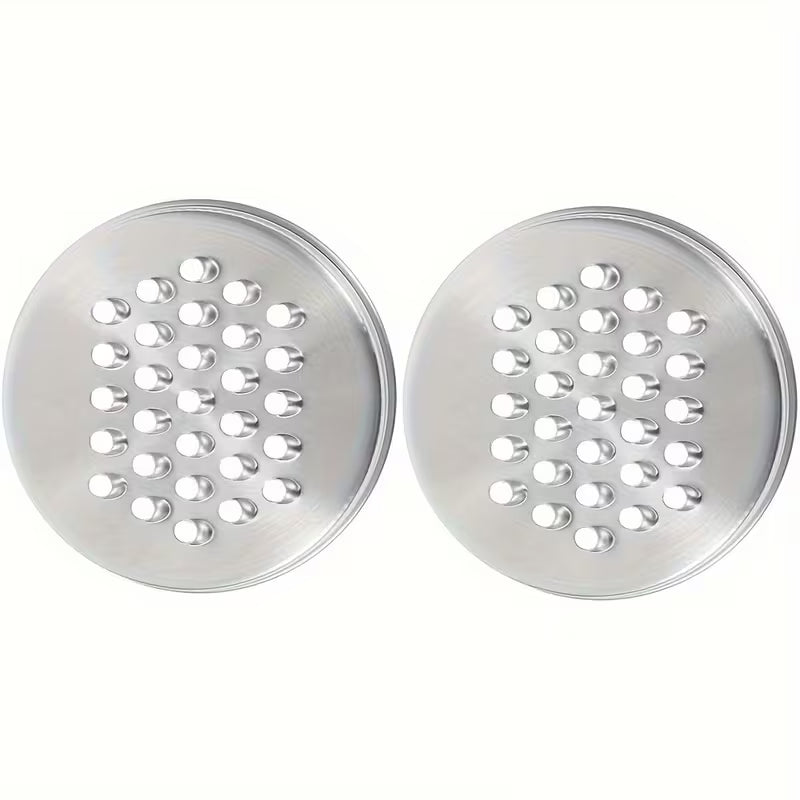 2-Piece Set! Stainless Steel Mason Jar GRATER / ZESTER Cover Attachment Lids