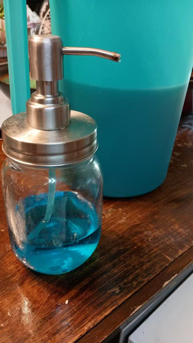 4 Pack! Stainless Steel Pump Lids for Mason Jar Dispensers