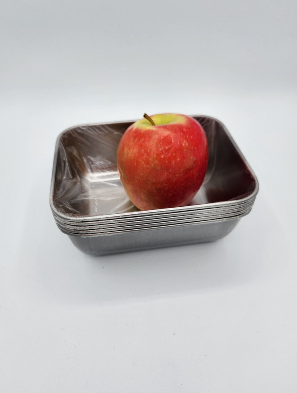 5pc Set of Stainless Steel Dishes SMALL 5"x4" (A-1-3)