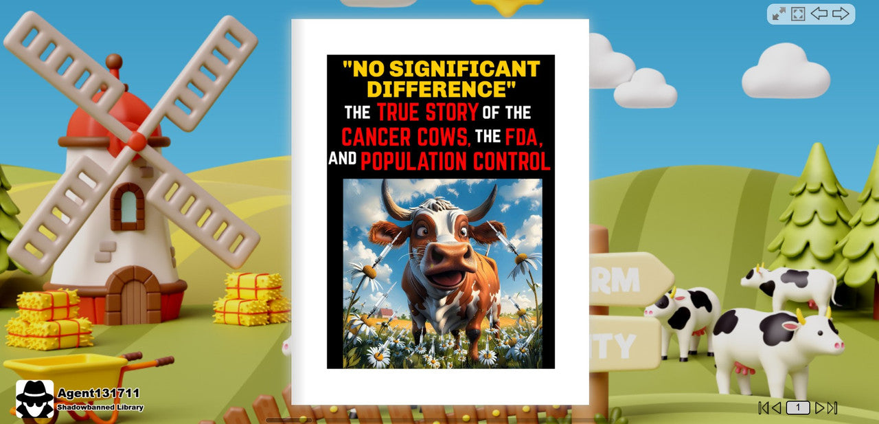 No Significant Difference: The Cancer Cows, FDA, GROWTH HORMONES & Population Control (eBook by Agent131711)
