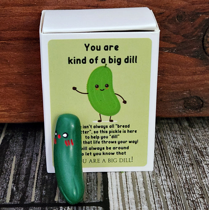 Positivity Pickle - You're a Big Dill! - Boxed Motivational Trinket