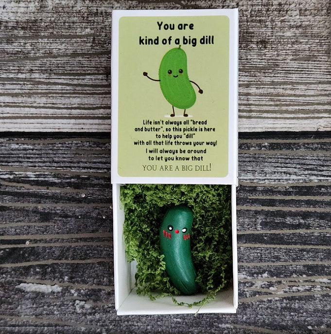 Positivity Pickle - You're a Big Dill! - Boxed Motivational Trinket