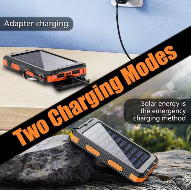 Solar Charger! 40000mAh Power Bank USB Port BATTERY BACK for Phones & Electronics