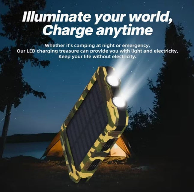 Solar Charger! 40000mAh Power Bank USB Port BATTERY BACK for Phones & Electronics