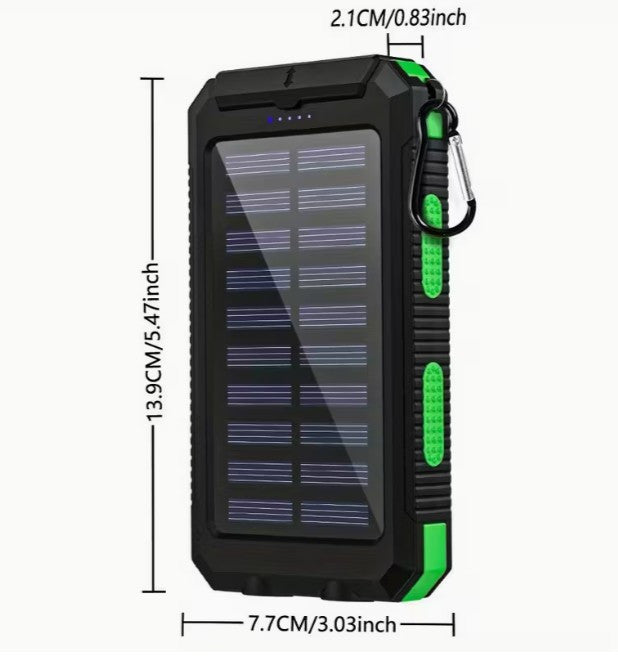 Solar Charger! 40000mAh Power Bank USB Port BATTERY BACK for Phones & Electronics