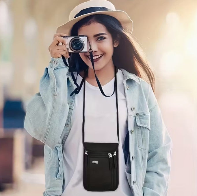 RFID Blocking Anti-Theft Bag: Passport / Card Storage Organizer (A-1-4)