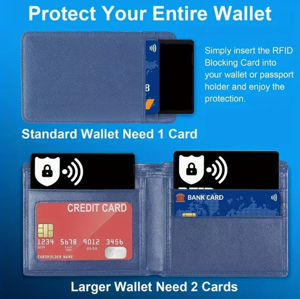 RFID Scan-Proof WALLET INSERT - Protect Against Skimming